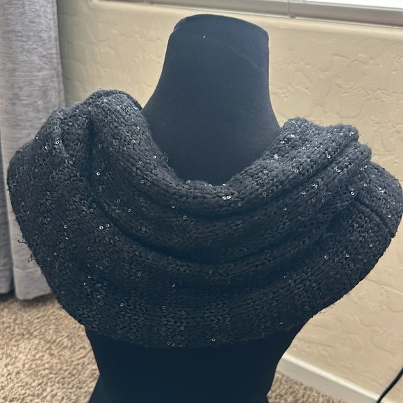 Bebe scarf - OS black sequin - Picture 3 of 6